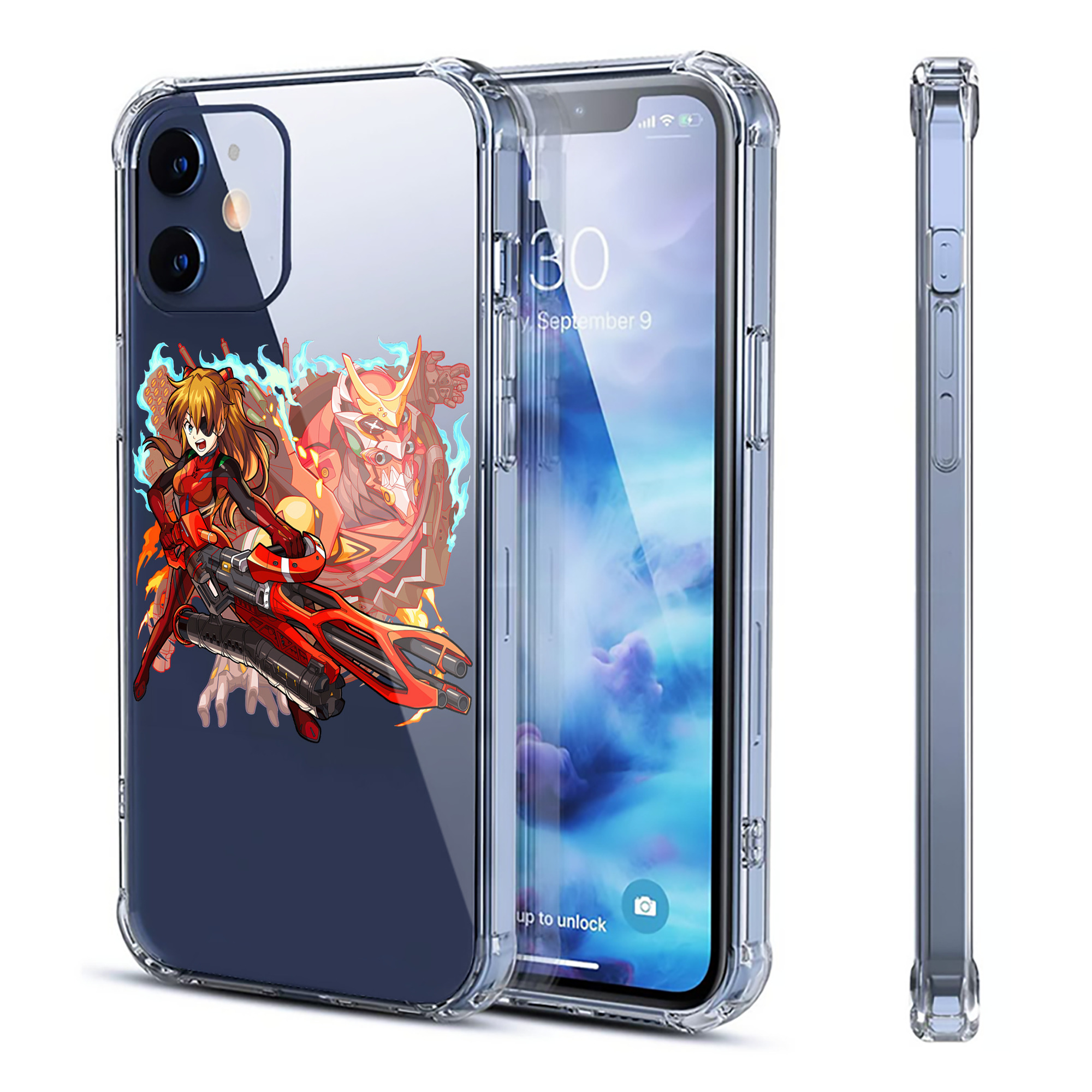 （画像用） EVA 新世紀エヴァンゲリオン 【iPhone 12シリーズ対応】透明スマホケース（クリアソフトケース）